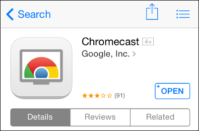 open chromecast