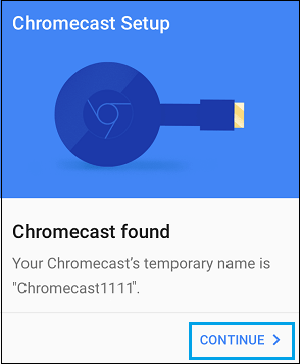 chromcast setup