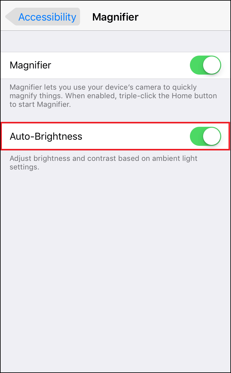 Auto Brightness