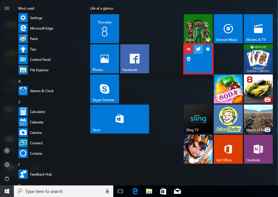 Live Folder