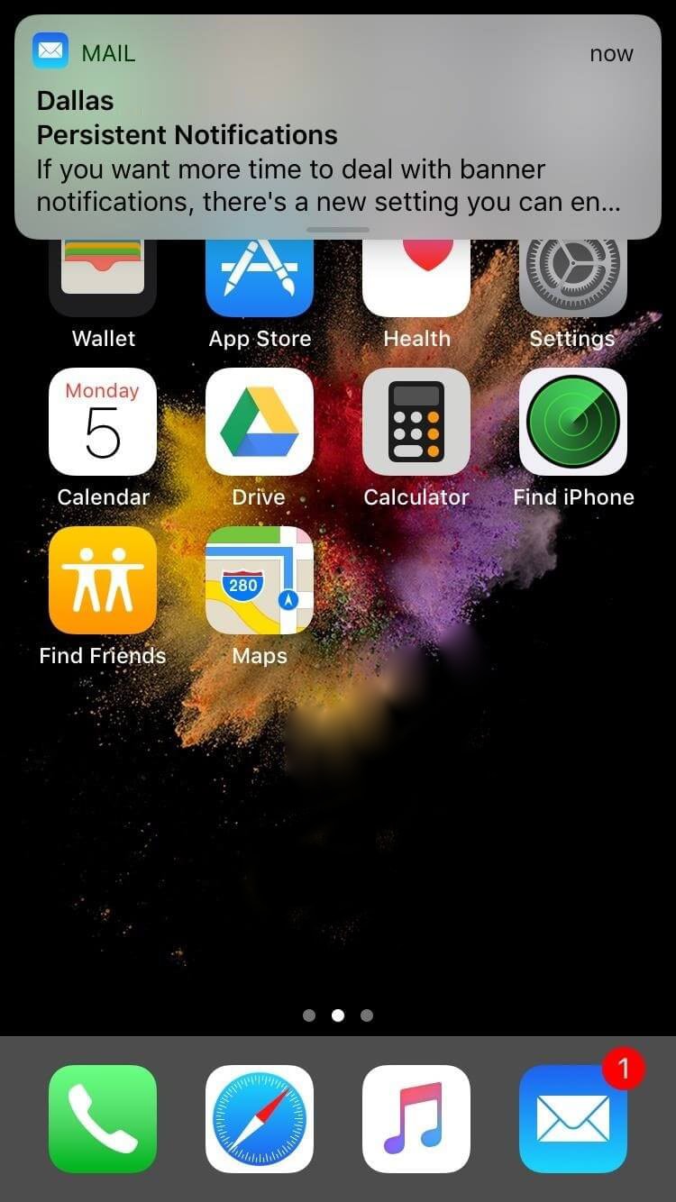 iOS 11 Persistent-Notifications