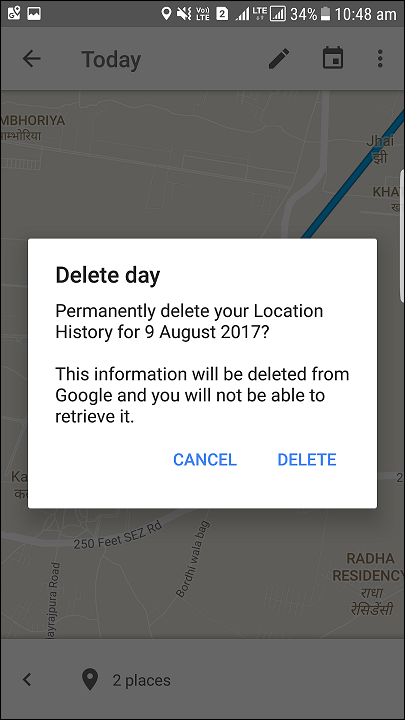 delete a day