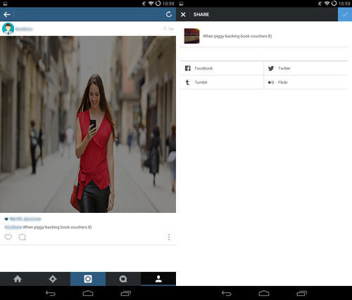 Sharing Pictures after posting