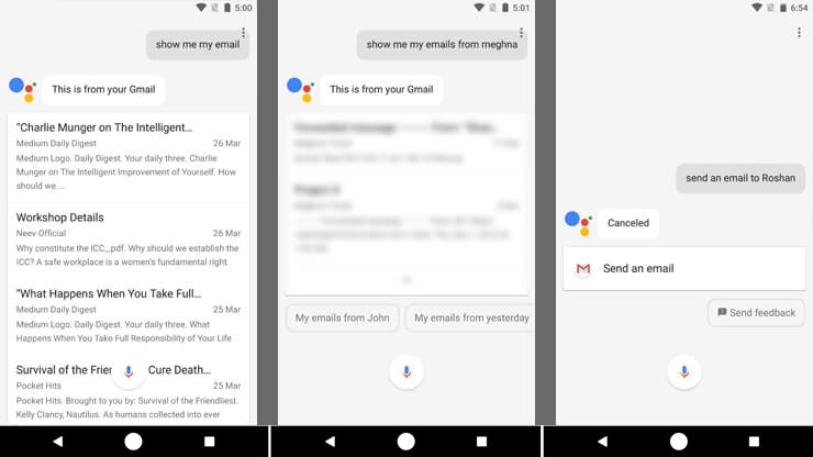 Google-Assistant Look-up-Emails-and-Appointments