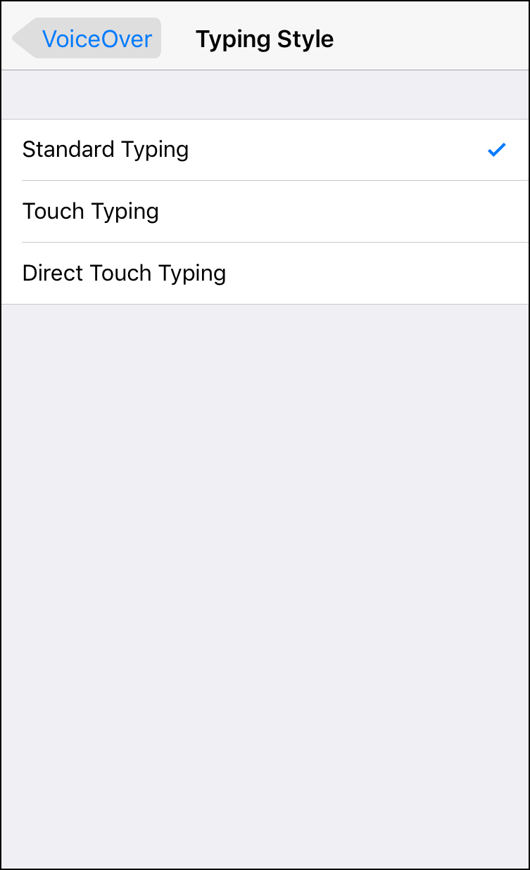 Customizing VoiceOver Settings in iPhone.