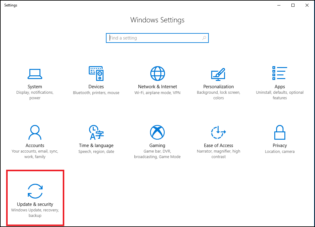 Windows Setting