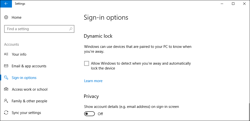 dynamic lock
