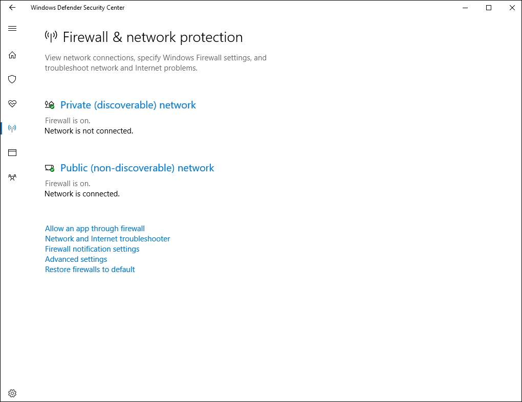 Introducing all new Windows Defender Security Center