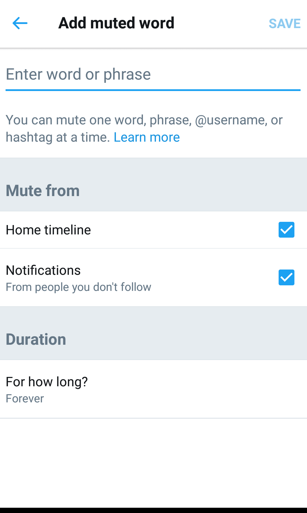 How to block Tweets with annoying words on Twitter