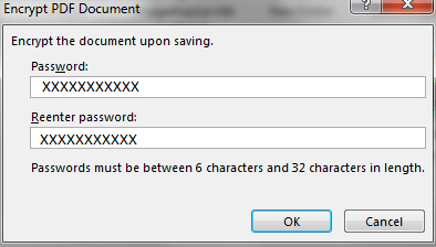 Encrypt the document