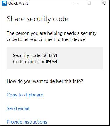 6 digit security code