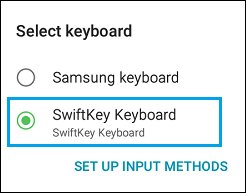 select swiftkey