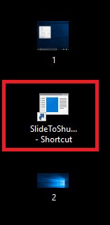 double click on the shortcut icon