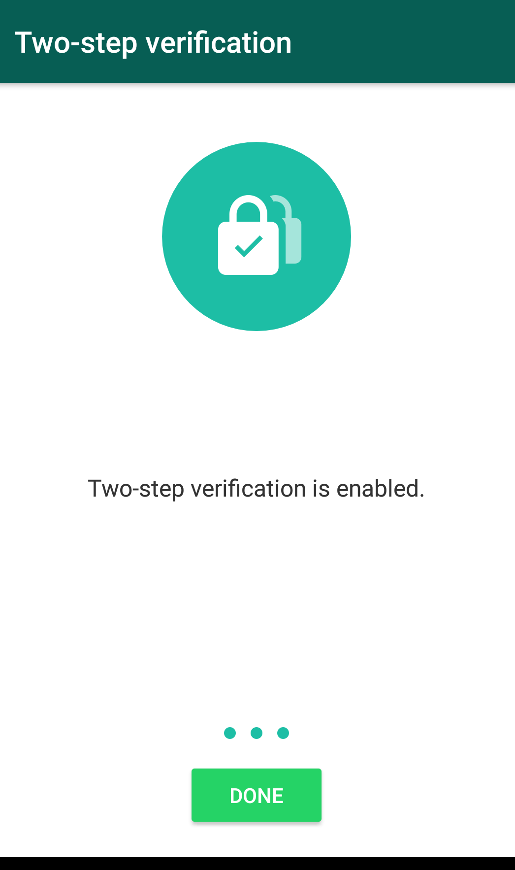 2 step verification enabled